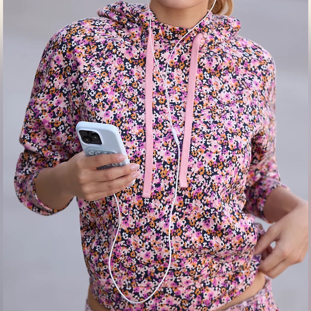 Anthropologie Daily Practice Floral Hoodie NWT - size S